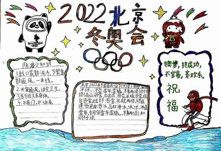 庆祝2023冬奥会手抄报庆祝国庆手抄报