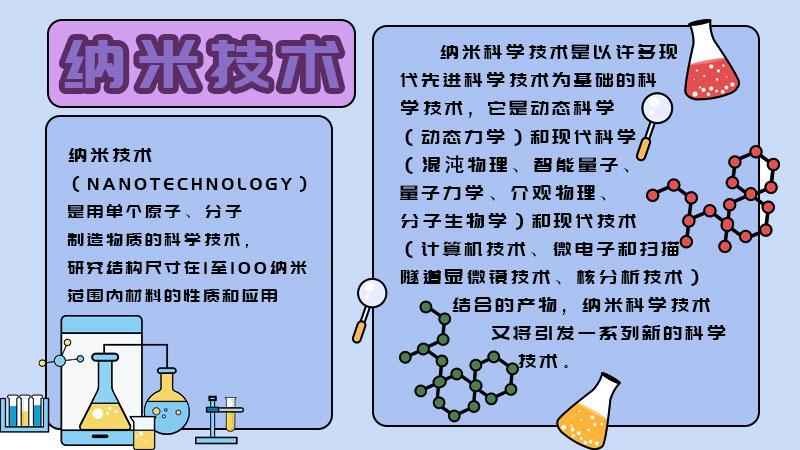 纳米技术手抄报天奇教育