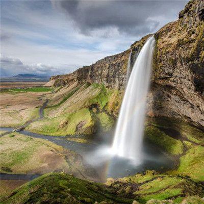 最新财生水流风景头像唯美的黄金瀑布风景图片唯美头像