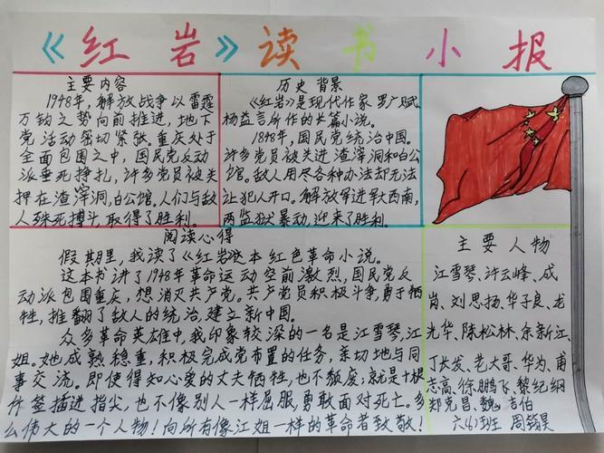 《红岩》读书小报