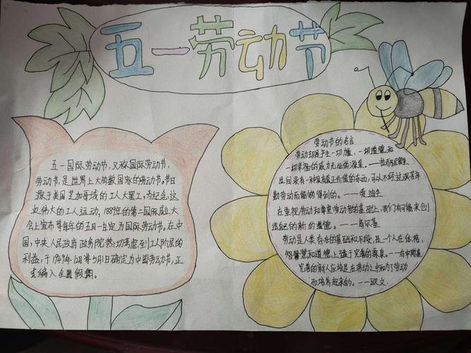 泌阳县第三十一小学2.5班五一劳动节手抄报