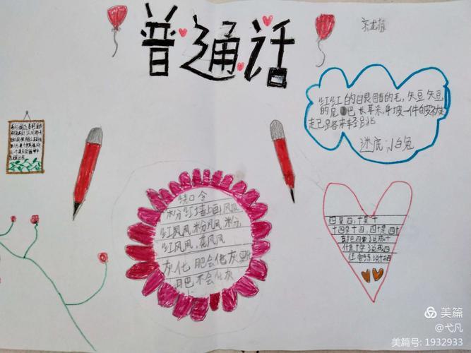 银河小学三年级3班讲普通话写规范字手抄报美篇