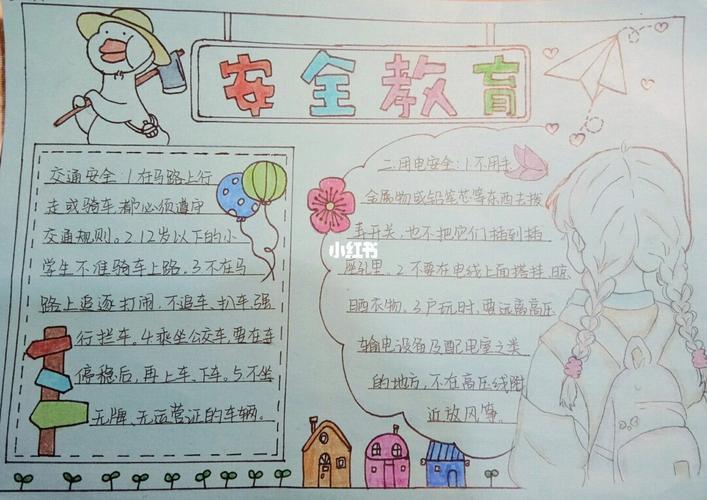 安全教育主题的手抄报新鲜出炉了大学生安全教育主题手抄报安全自护