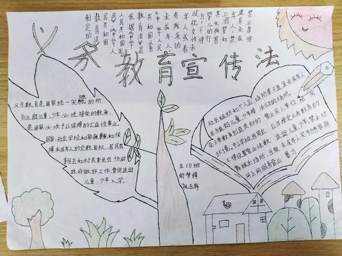 望仙小学开展义务教育手抄报制作活动美篇