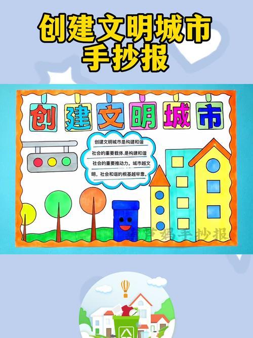 创建文明城市手抄报简单又好看含文字内容