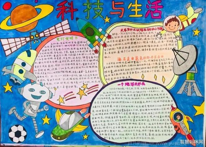 数学科技改变生活手抄报小学科技手抄报