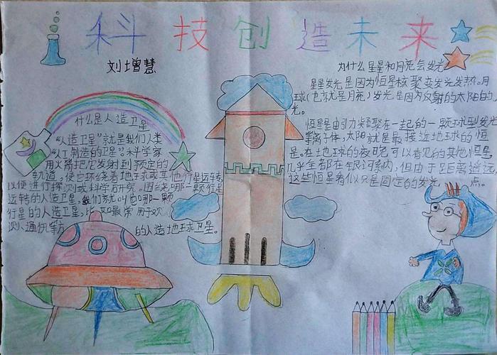 甲子镇中心小学五年级二班未来世界主题手抄报展美篇