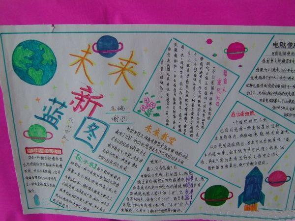 小学生展望未来手抄报小学生手抄报