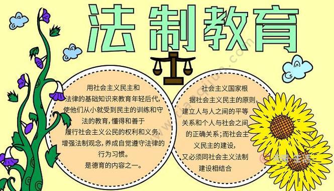 法制自护金点子手抄报安全自护手抄报