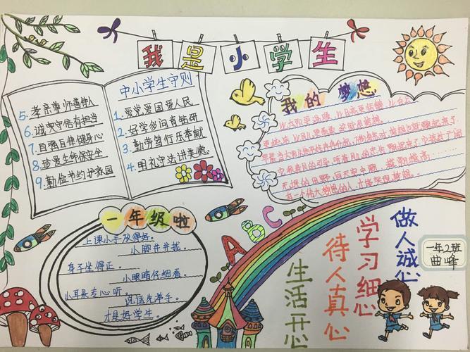 我是小学生手抄报一2班