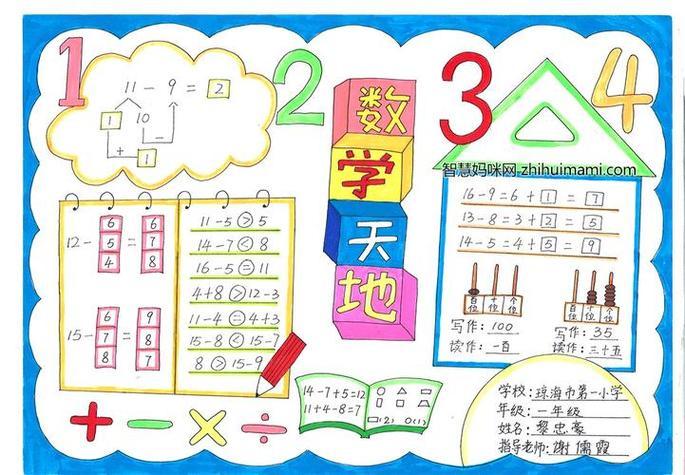 数学百位数表手抄报数学手抄报