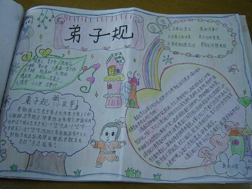 学生作品8学习《弟子规》手抄报