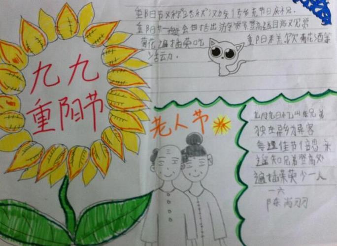 小学生重阳节手抄报