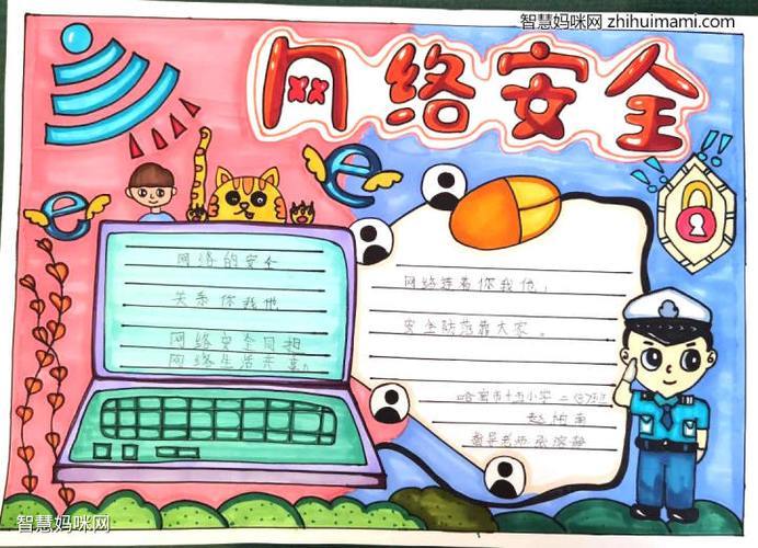 小学生网络安全教育手抄报内容图1