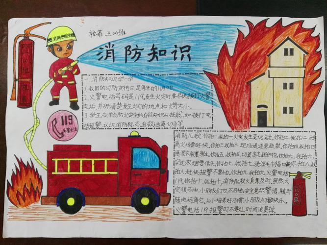 儿童消防安全手抄报儿童消防安全手抄报内容大全