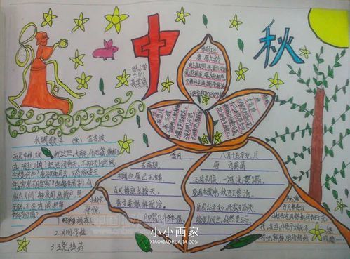 小学生关于中秋节的手抄报图片