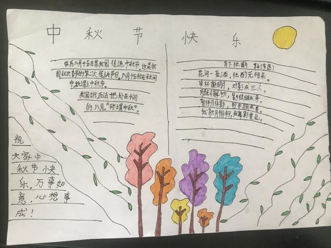 六年级上册关于中秋节的手抄报关于中秋节的手抄报