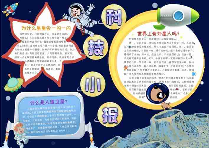 新中国第一颗人造卫星手抄报安全第一手抄报