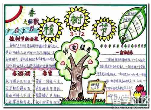 植树节手抄报内容图片植树节手抄报资料大全