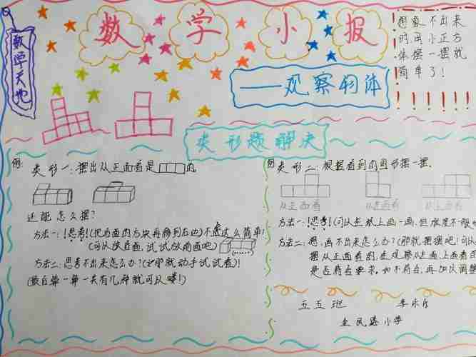 小学数学长方体手抄报小学数学手抄报