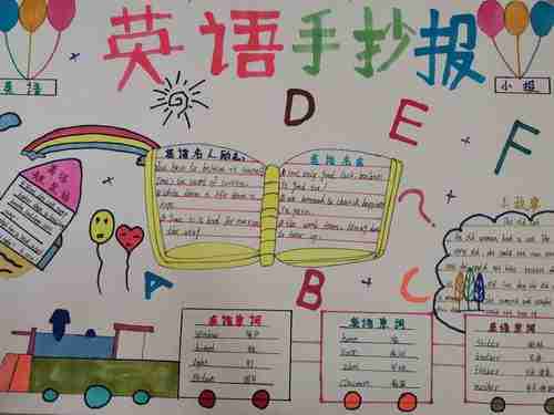 雏鹰起飞一一记明德小学四年级英语手抄报比赛美篇