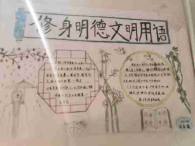 让文明之花绽满校园我校举行文明礼仪伴我行手抄报展示活动美篇