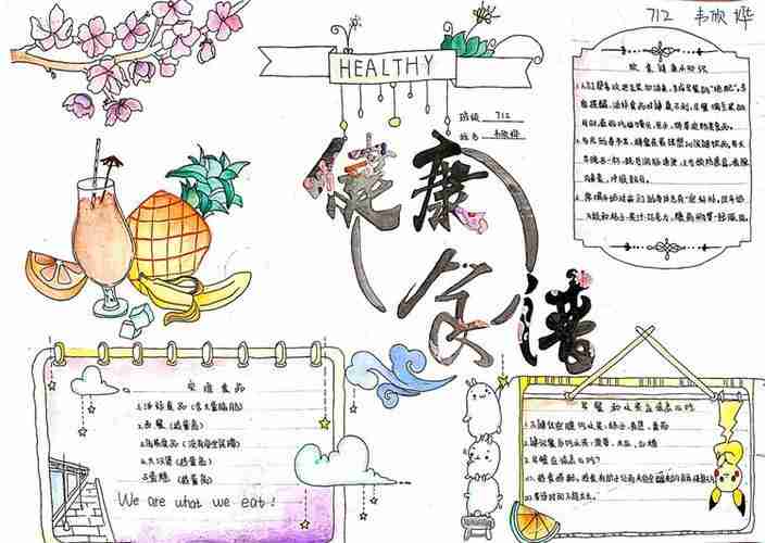 七下生物设计食谱手抄报设计手抄报