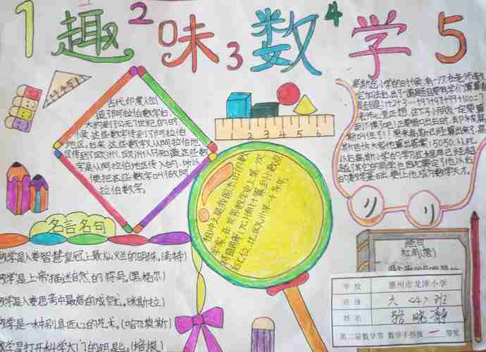 数之趣水之和惠州市龙津小学第二届数学节美篇