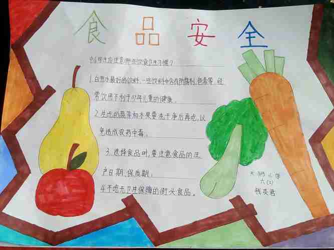 天狮小学六二班拒绝垃圾食品手抄报美篇