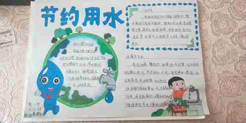 坚持节水优先建设幸福河湖银川西夏德胜小学节约水资源优秀手抄