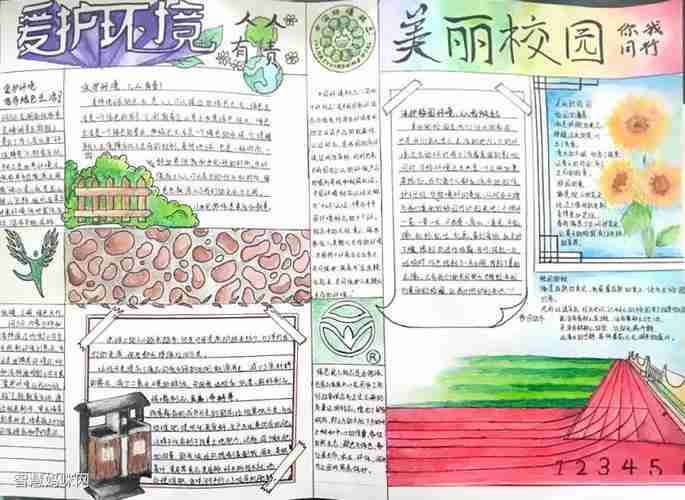 厕所革命共建美丽校园手抄报美丽的校园手抄报