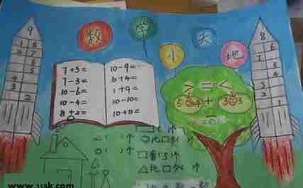 小学一年级数学小报小学一年级数学小报模板