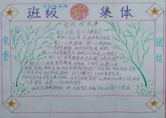 班级与集体手抄报小学生手抄报老师板报网