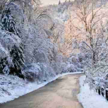 唯美清新的冬天雪景风景头像图片回车桌面