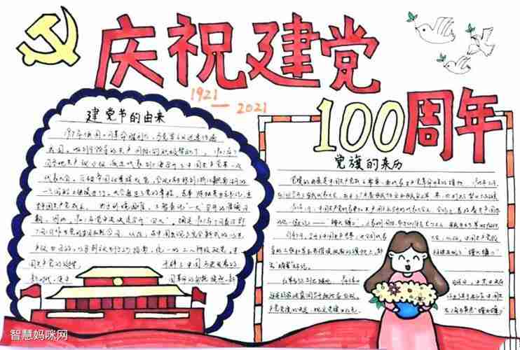 庆祝建党100周年手抄报简单又好看