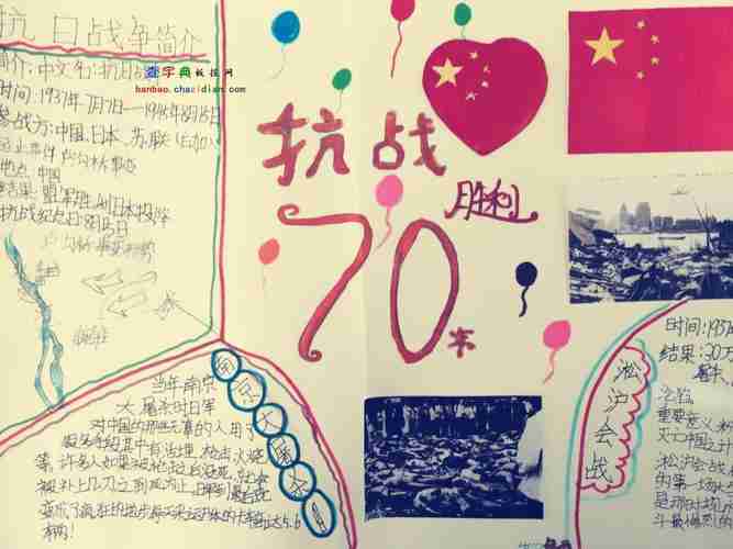 中国人民抗日战争胜利70周年手抄报作品展设计中国人民抗日战争胜利7