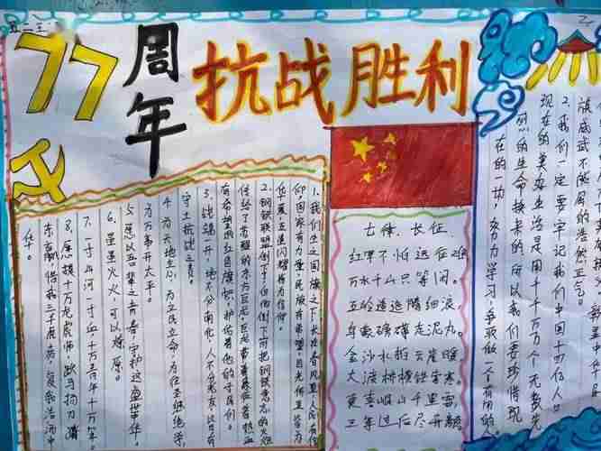 五彩校园巩义市第五小学庆祝抗日战争胜利77周年系列活动历史少