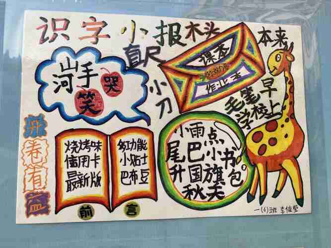 陇南市实验小学一年级识字小报展我和汉字做朋友美篇