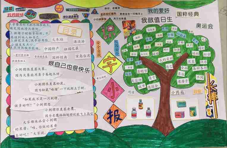 疫情之下宅出汉字美好生活小召小学一年三班识字小报作品集美篇