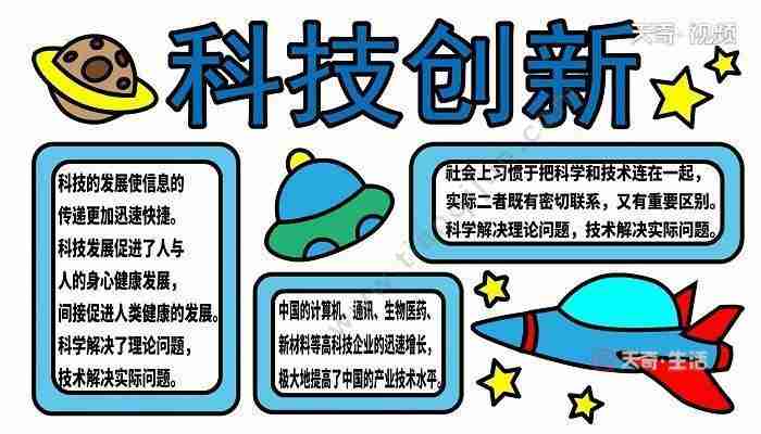 主题式跨学科手抄报小学科技手抄报