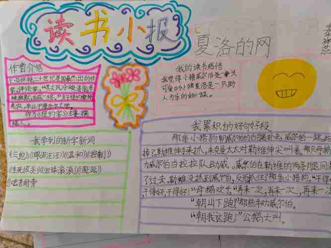 以书为伴实验小学三年级六班第一期读书小报优秀作品展播美篇