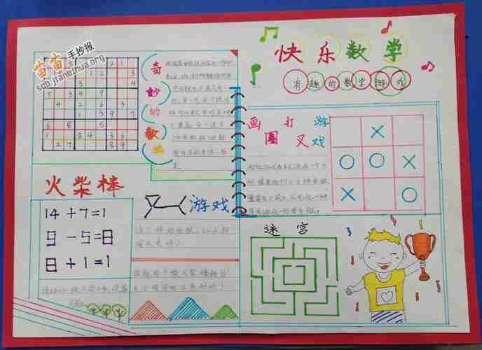 数学小报二年级上册数学小报二年级上册第一单元第2页