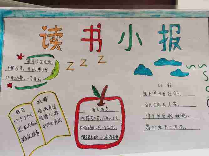 分享感悟触动心灵临沂桃园小学二年级四班9月班级读书小报展示