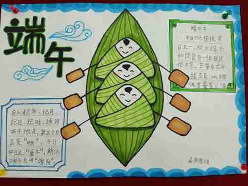 泰山大安小学二年级部我们的节日端午手抄报展评活动美篇