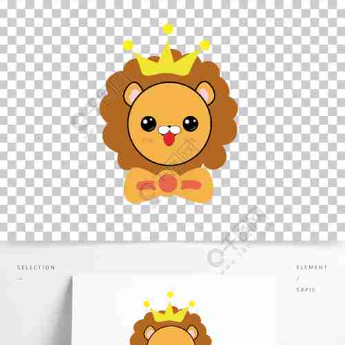 可爱的小狮子头像模板免费eps格式1096像素编号41867831千图