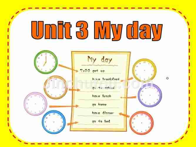 译林版四年级下册unit3mydaystorytime