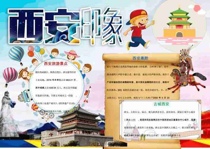 西安小学生旅行手抄报小学生手抄报