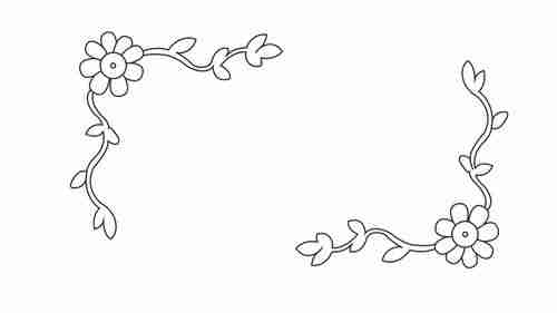 手抄报花边简笔画懂得