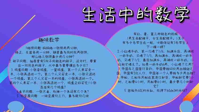 生活中小窍门手抄报手抄报简单又漂亮