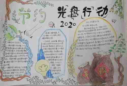 2023年下学期第四刊厉行节约光盘行动手抄报评比情况美篇